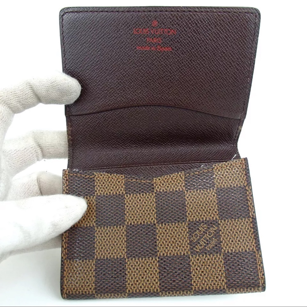 AUTH LOUIS VUITTON Damier Anvelpe Cult de Visit Card Case Holder - Picture 6 of 10